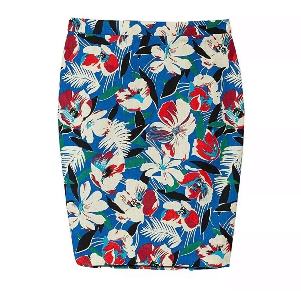 J crew NEW Basketweave floral pencil skirt size 10